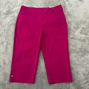 NWT Chico's So Slimming Brigitte Hot Pink Capris Skimmers Women's 6